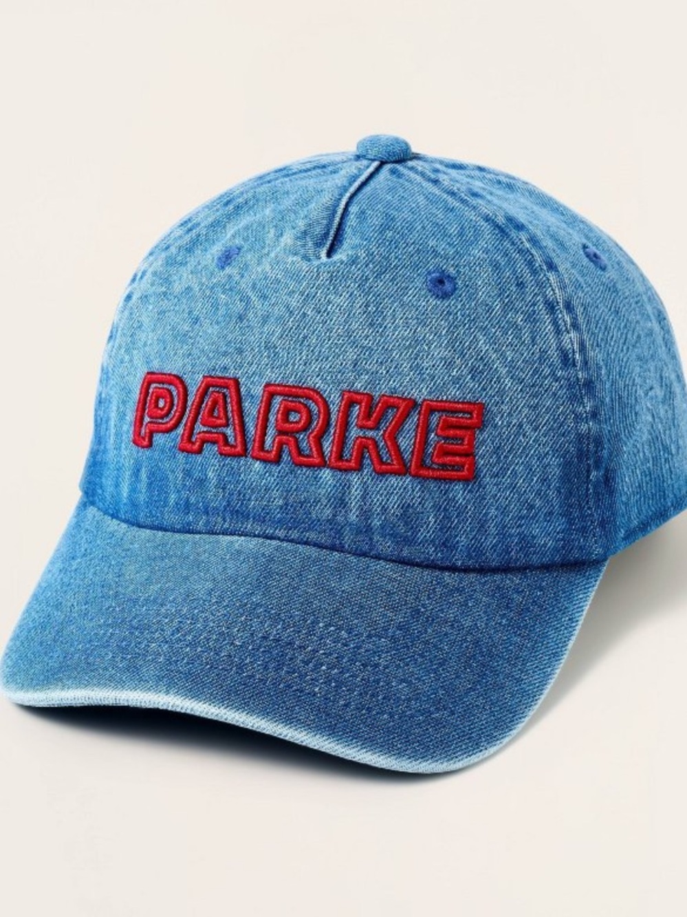 Parke x Target Medium Wash Denim Baseball Hat- One Size Fits Most